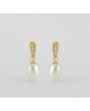 PENDIENTES PERLA PLATA DE LEY CHAPADA / JMD15092621