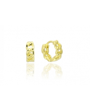 ARGOLLAS ENTRELAZADAS PLATA CHAPADA / JMD15092615