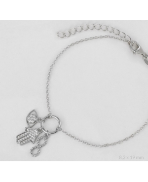 PULSERA PLATA DE LEY RODIADA / JMD15092610