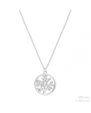 GARGANTILLA ÁRBOL VIDA PLATA RODIADA / JMD09092616