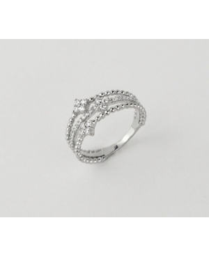 ANILLO TRIPLE PLATA DE LEY RODIADA / JMD21092615