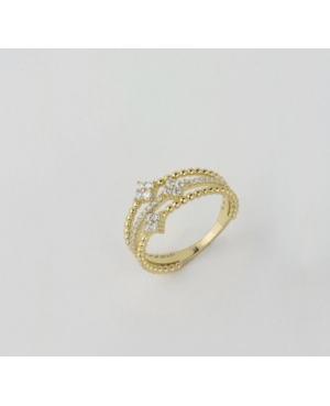 ANILLO TRIPLE PLATA CHAPADA / JMD21092602