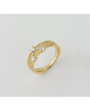 ANILLO TRIPLE PLATA DE LEY CHAPADA / JMD21092603