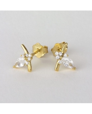 PENDIENTES CIRCONITAS PLATA DE LEY CHAPADA /...