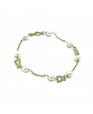 PULSERA PERLAS ORO 18KL / JL07032502