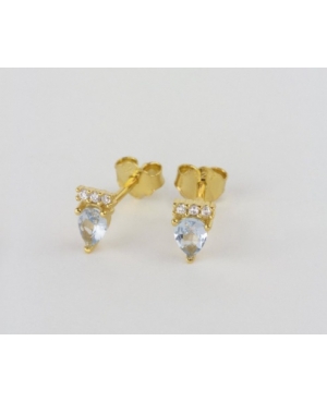 PENDIENTES CIRCONITAS PLATA DE LEY CHAPADA /...