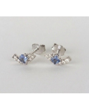 PENDIENTES CIRCONITAS PLATA DE LEY RODIADA /...