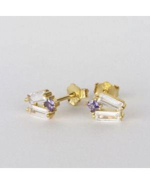 PENDIENTES CIRCONITAS PLATA DE LEY CHAPADA /...