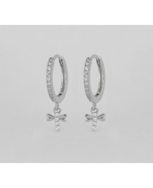 ARGOLLAS LIBELULAS PLATA DE LEY RODIADA / JMD21092633
