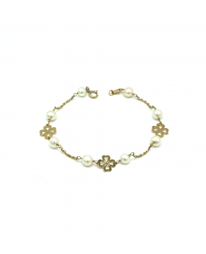 PULSERA ORO 18KL FLOR / JL07032504