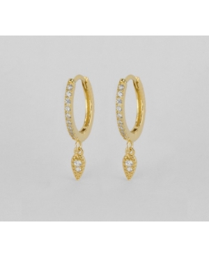 ARGOLLAS CONOS CIRCONITAS PLATA DE LEY CHAPADA /...