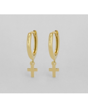 ARGOLLAS CRUCES PLATA DE LEY CHAPADA / JMD21092640