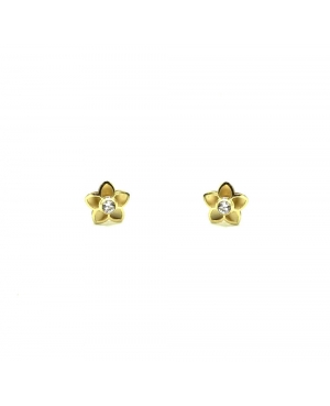 PENDIENTE FLOR ORO 18KL / JL23092612