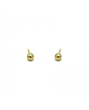 PENDIENTES BOLA ORO 18KL / JLA10
