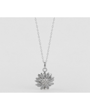 GARGANTILLA FLOR PLATA DE LEY RODIADA / JMD09092617