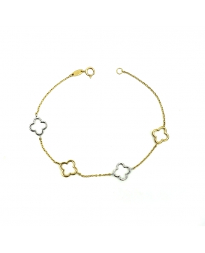 PULSERA BICOLOR ORO 18KL / OT15072610