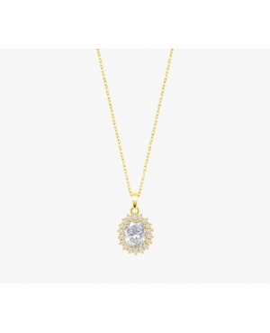 GARGANTILLA PLATA CHAPADA MUJER LOTUS / LP3459-1/7