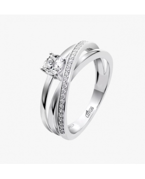 SORTIJA PLATA DE LEY MUJER LOTUS / LP3732-3/114