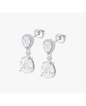 PENDIENTES CIRCONITAS PLATA LOTUS / LP3788-4/1