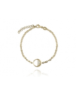 PULSERA CIRCONITAS PLATA DE LEY CHAPADA / JMD2601266