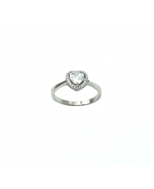 SORTIJA CORAZÓN CIRCONITAS PLATA DE LEY / PR23012602