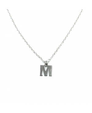 GARGANTILLA LETRA M PLATA DE LEY / JMD0910262M