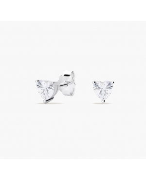 PENDIENTES CIRCONITA CORAZÓN PLATA DE LEY / VM17102630