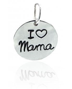 Colgante Plata I Love Mamá