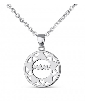 Colgante Plata Mamá Círculo