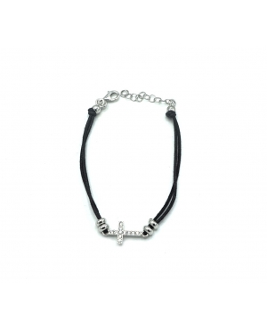 PULSERA CRUZ CON CIRCONITAS