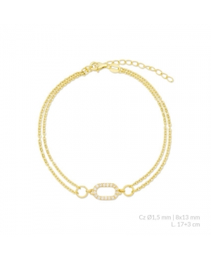 PULSERA PLATA CHAPADA / JMD3107249