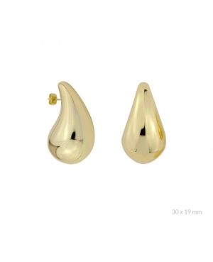 PENDIENTES DE GOTAS EN ACERO DORADO / JMD108241