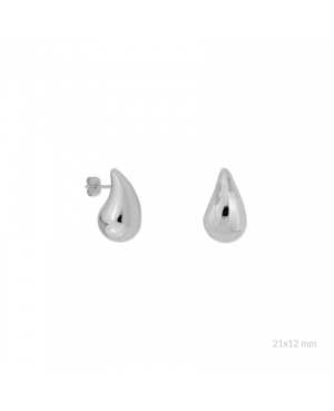 PENDIENTES GOTA ACERO / JMD108244